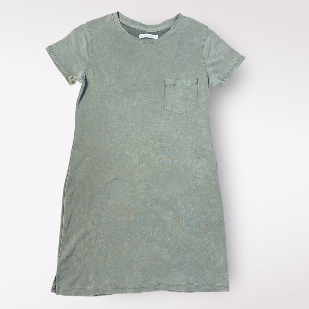 Abercrombie & Fitch Women’s Olive Green Short Sleeve Mini T-Shirt Dress Size SP
